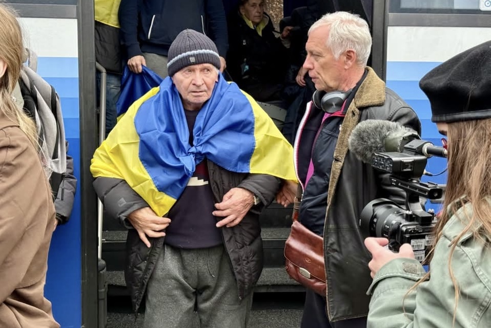 Карітас України та&nbsp;Карітас Чернігів зустріли евакуйованих жителів Олешок на&nbsp;кордоні з&nbsp;Білоруссю