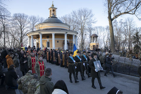Dmytro ‘Da Vinci’ Kotsiubailo, Hero of Ukraine, is buried at Askold’s Grave in Kyiv