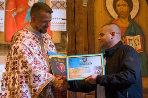 Пароха громади УГКЦ у Таллінні нагородили відзнакою Головнокомандувача ЗСУ