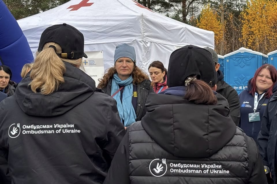Карітас України та&nbsp;Карітас Чернігів зустріли евакуйованих жителів Олешок на&nbsp;кордоні з&nbsp;Білоруссю