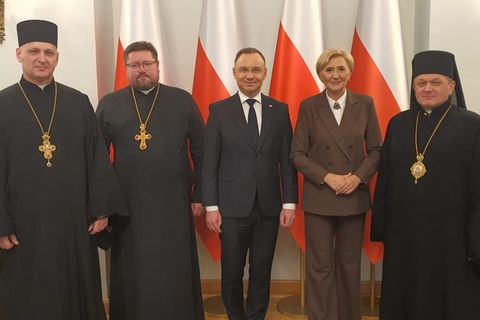 UGCC Clergy Meet with President of Poland