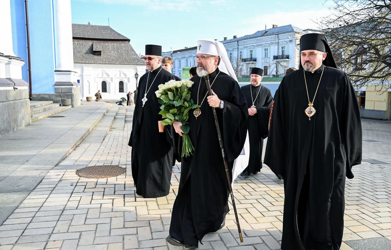 Блаженніший Святослав молитовно попрощався з&nbsp;Патріархом Філаретом у&nbsp;Києві