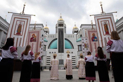 Урочиста велелюдна Літургія стала головною подією прощі до Патріаршого собору Воскресіння Христового