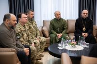 Глава УГКЦ освятив ікону Покрова Богородиці для українських захисників неба Глава УГКЦ освятив ікону Покрова Богородиці для українських захисників неба