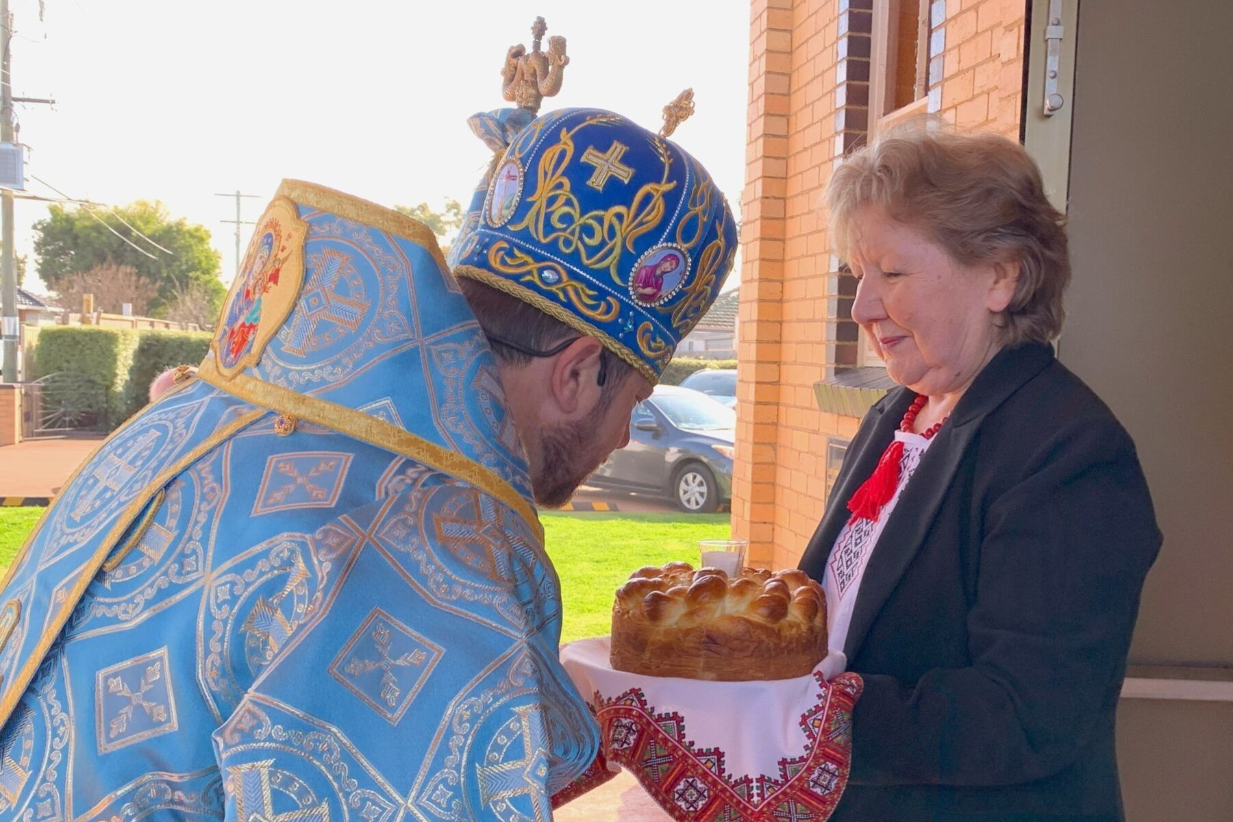 Bishop Mykola Bychok at a parish feast in Ardeer: ‘Our lives are not eternal. Eternity is waiting for us.’