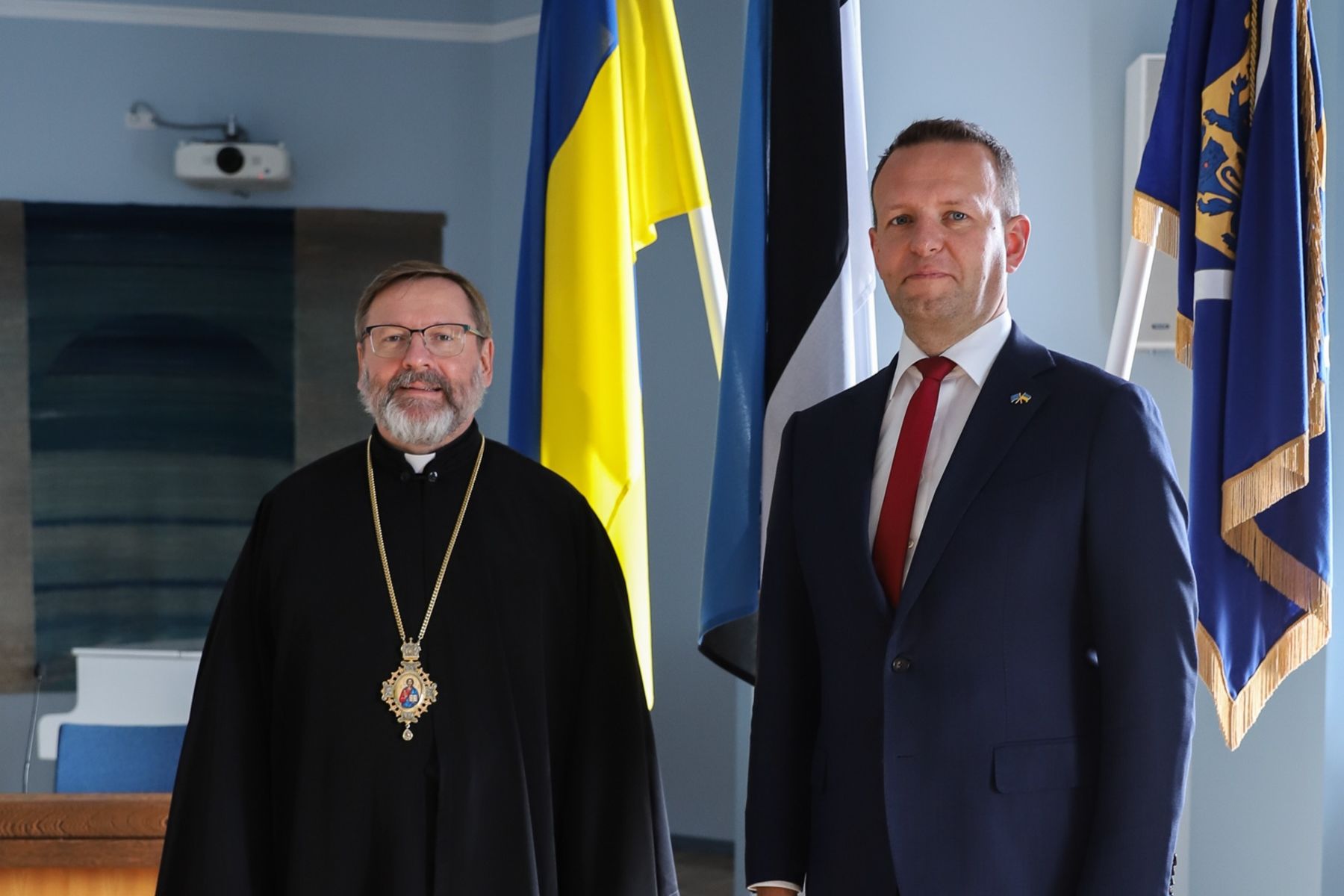 «В Україні ніхто не чекає дозволу, щоб помолитися», — Блаженніший Святослав до Міністра внутрішніх справ Естонії