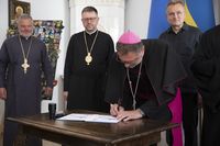У Львові урочисто погасили поштову марку до&nbsp;25-річчя візиту святого Івана Павла ІІ&nbsp;в&nbsp;Україну