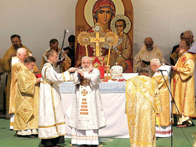 His Beatitude Lubomyr Husar Celebrates the Hierarchical Divine Liturgy