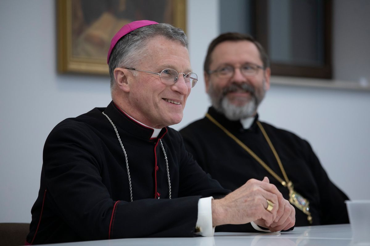 Archbishop Timothy Broglio met in Kyiv with the Head of the UGCC and leaders of military chaplaincy 