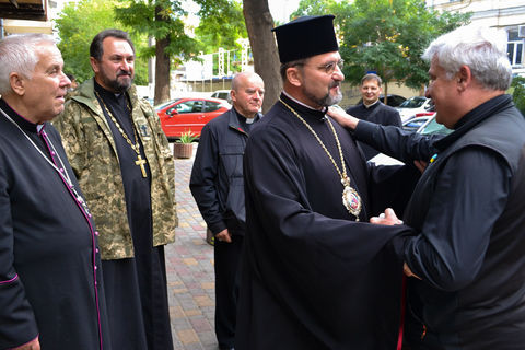 Кардинал Конрад Краєвський в Одесі зустрівся з духовенством і вірними УГКЦ