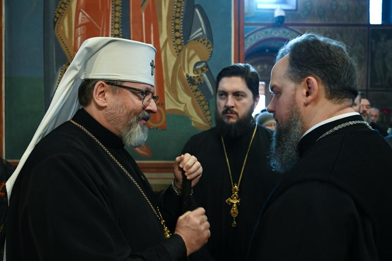 Блаженніший Святослав молитовно попрощався з&nbsp;Патріархом Філаретом у&nbsp;Києві