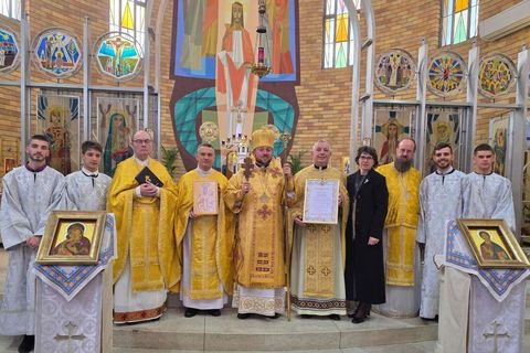 Hierarchical Divine Liturgy in Sydney and the Priesthood Jubilee of Fr. Oleh Stefanyshyn