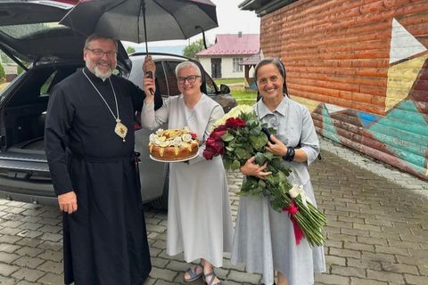 Блаженніший Святослав відвідав відновлений монастир Згромадження сестер служебниць у Микуличині