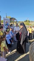 На Одещині заклали й освятили наріжний камінь храму Преображення Господнього