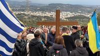 Українці з&nbsp;Афін втретє провели Хресну дорогу на&nbsp;горі Піанія