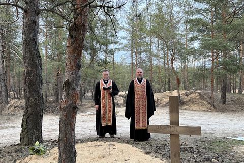 Bishop Vasyl Tuchapets visited the city of Izium