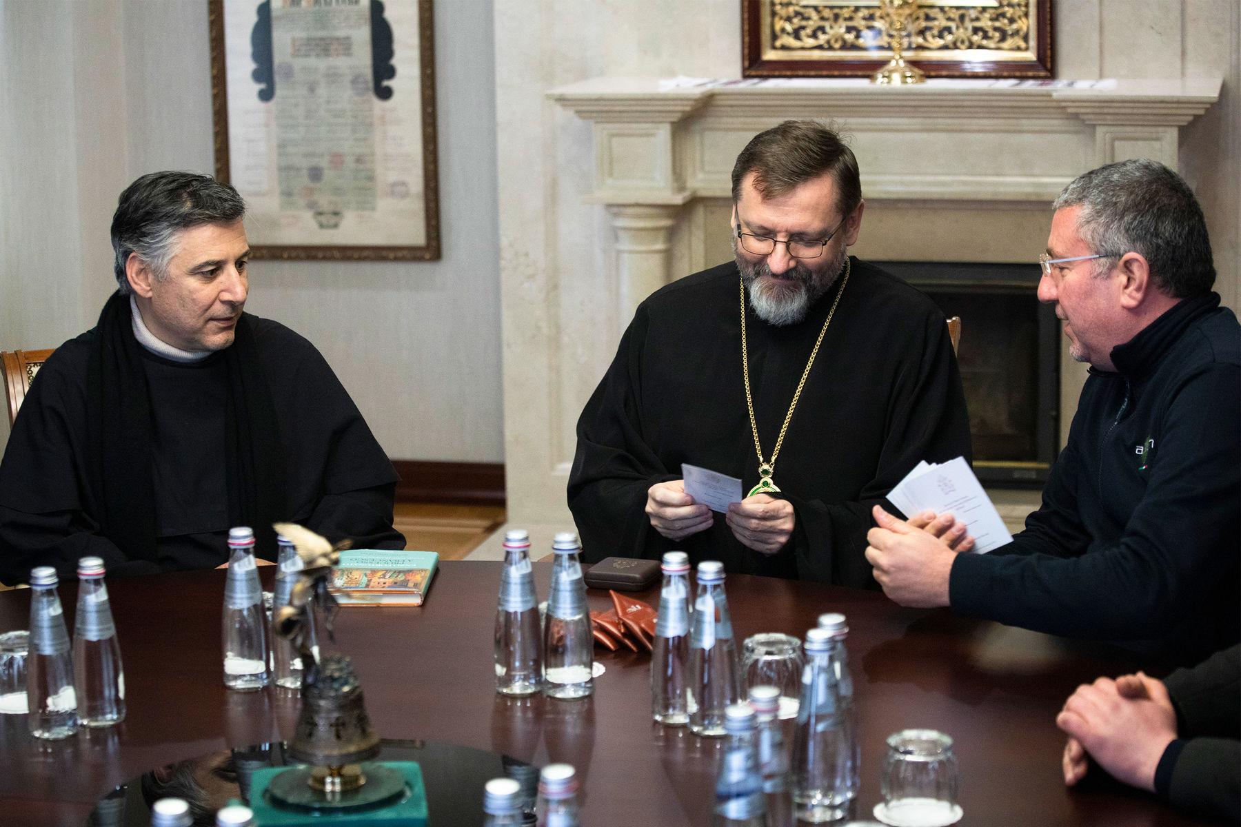 By showing mercy, we concede that people and their dignity are always more significant than the alms we give them: His Beatitude Sviatoslav to the delegation from Italy 