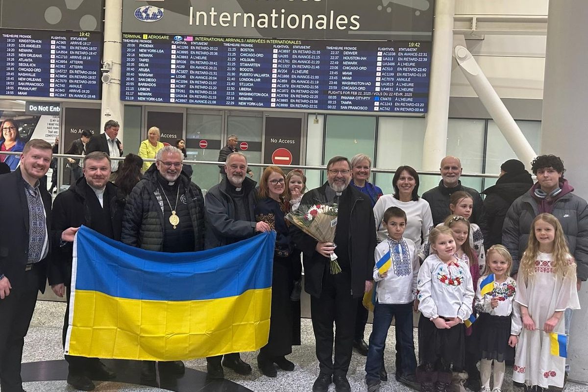 His Beatitude Sviatoslav and the Bishops of the Permanent Synod Arrive in Canada