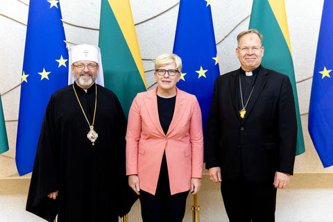 Блаженніший Святослав зустрівся з Прем’єр-міністром Литви Інґрідою Шимоніте