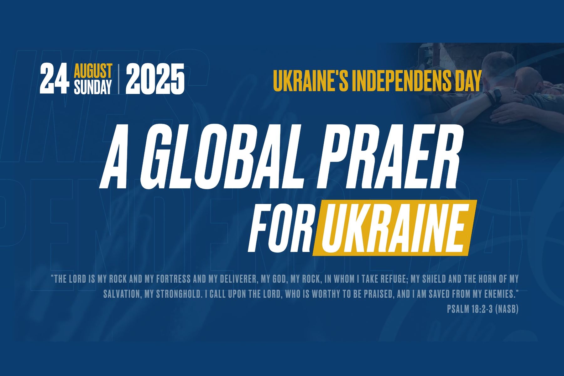 Всеукраїнська рада Церков закликає світ до Всесвітньої молитви за Україну 24 серпня 2025 року
