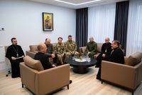 Глава УГКЦ освятив ікону Покрова Богородиці для українських захисників неба Глава УГКЦ освятив ікону Покрова Богородиці для українських захисників неба