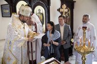 «Я повезу ваші прохання до серця Католицької Церкви», — владика Микола Бичок у Славутичі до родичів полонених