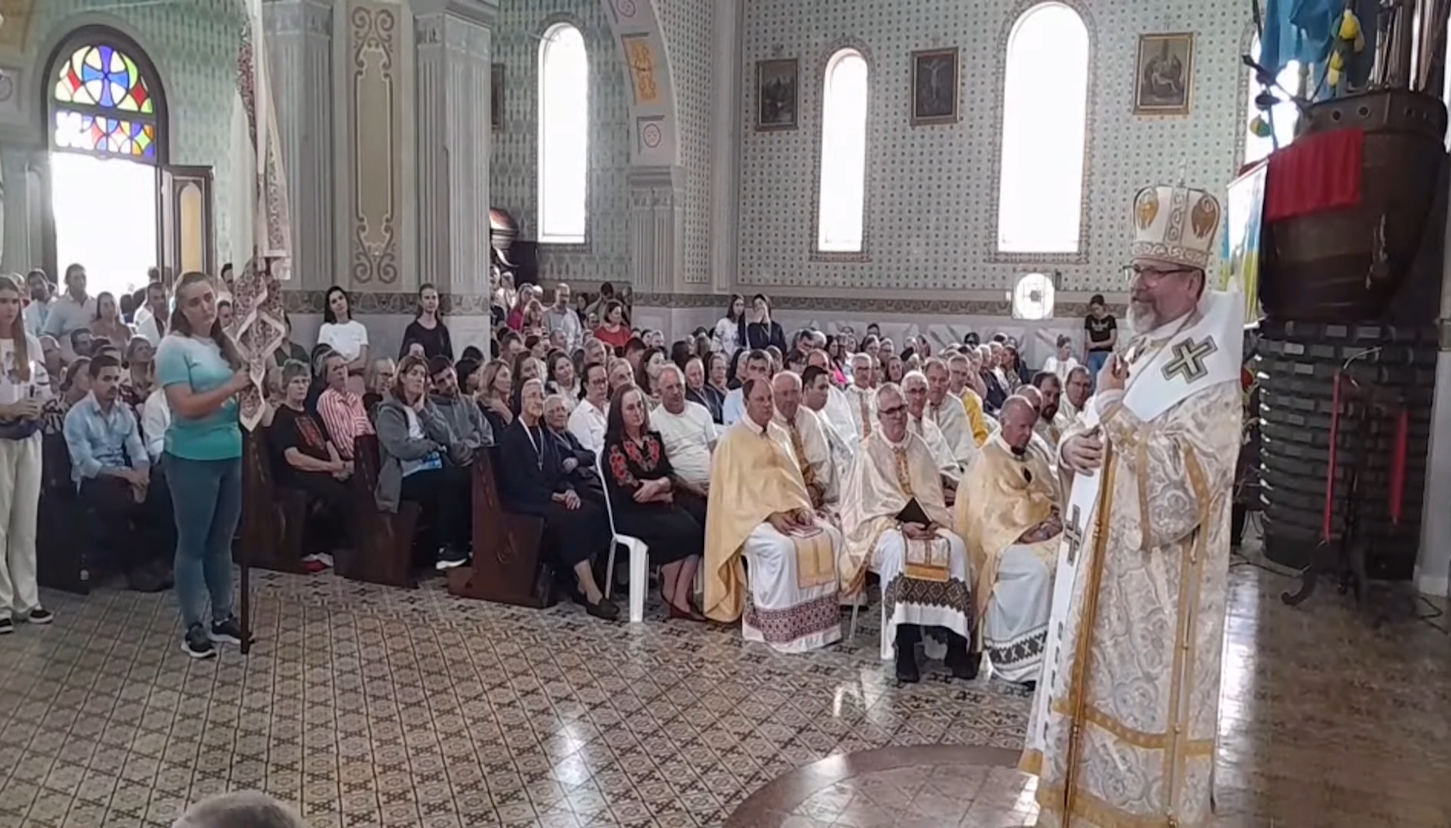 Глава УГКЦ: «Ми переживаємо унікальну історичну зустріч, у якій Україна і Бразилія обіймаються разом» Глава УГКЦ: «Ми переживаємо унікальну історичну зустріч, у якій Україна і Бразилія обіймаються разом»