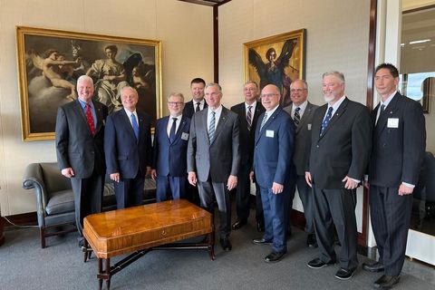 National Delegates of the Knights of Columbus Inducted into the Government of the United States