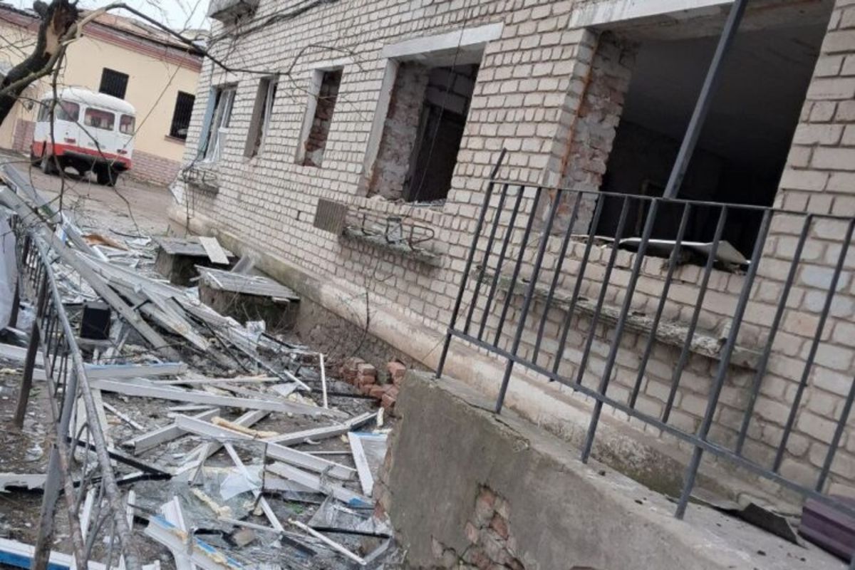Chapel of St. George the Great Martyr in Izyum, Kharkiv Region, Damaged by Russian Air Strike