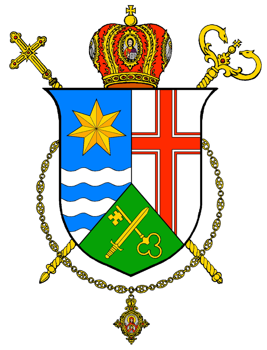 Coat of arms of the Ukrainian Catholic Eparchy of Saints Peter and Paul of Melbourne