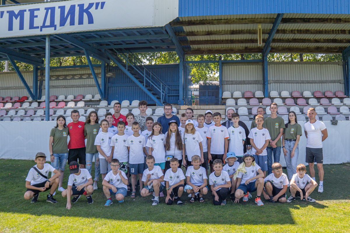 У Моршині Карітас спільно з футбольним клубом організували табір для дітей ВПО