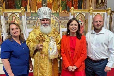 Ukrainian Ambassador Visits New Westminster Cathedral
