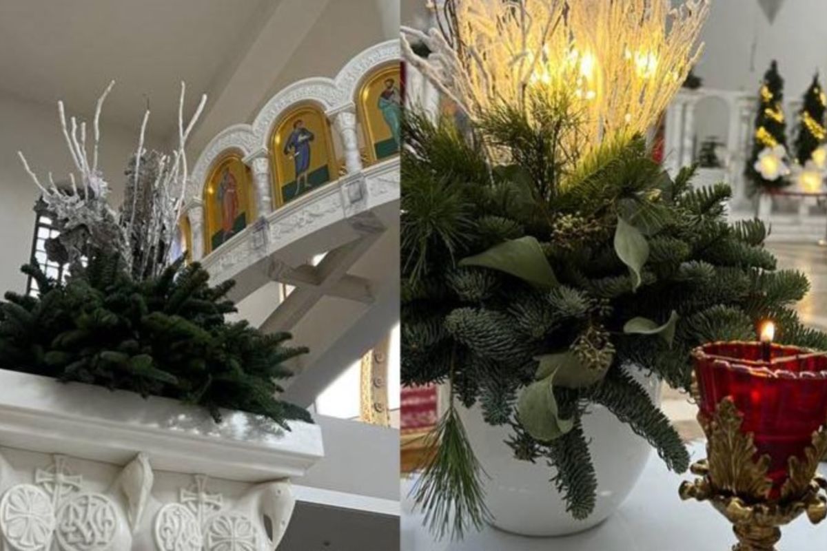 The Patriarchal Cathedral Adorned for Christmas with Great Care for Creation and Respect for Nature