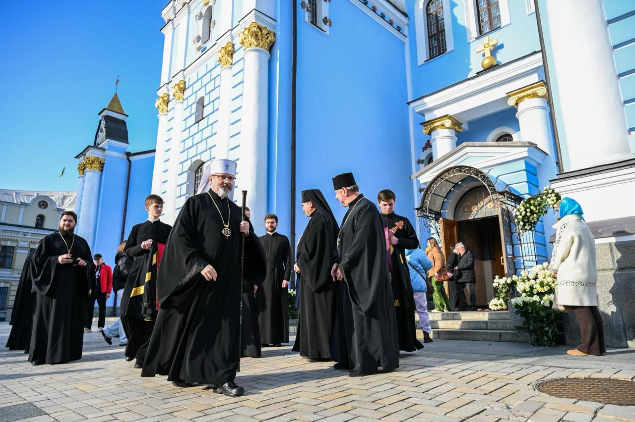 Блаженніший Святослав молитовно попрощався з&nbsp;Патріархом Філаретом у&nbsp;Києві