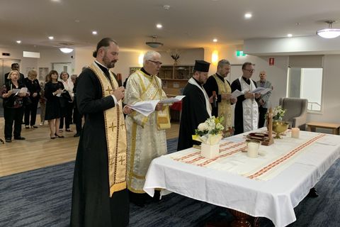 Мельбурнський єпарх благословив нові приміщення в українському будинку для людей похилого віку