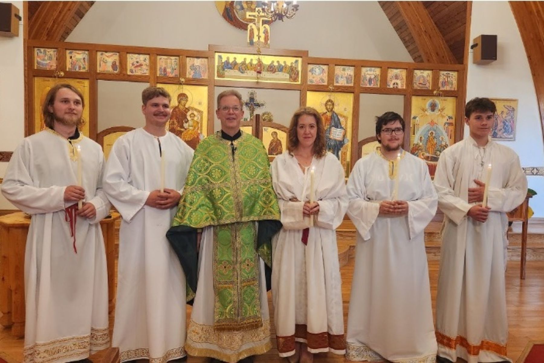 The Dormition Grande Prairie celebrated five Adult Baptisms