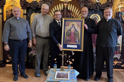 Knights of Columbus Pay Courtesy Visit to Ukrainian Catholic Archeparchy of Philadelphia